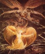 William Blake Der grobe Rote Drache und die mit der Sonne bekleidete Frau Germany oil painting artist
